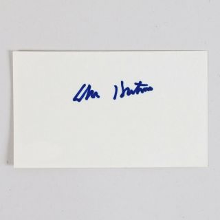 Don Hutson Signed Index Card Packers - Jsa