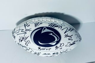 2020 Penn State Nittany Lions Team Signed Autograph Logo Football Psu