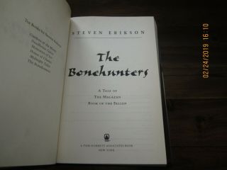 The Bonehunters by Steven Erikson 1st/BCE 2006 HC/DJ 3