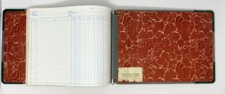 Vtg Ledger Book - Day Book - Record Book 14”x9”x3” Pages Full Drugstore Found 1 3