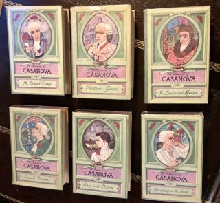 Casanova,  Set Of 6 With Dust Covers.  First Editions In English.