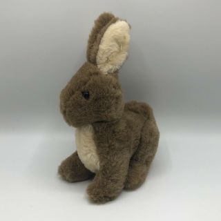 Vintage 1983 Dakin Bunny Rabbit Plush Realistic Stuffed Animal Brown 10 " Easter