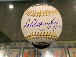 Dale Murphy Atlanta Braves Single Signed Gold Glove Autographed Baseball Psa