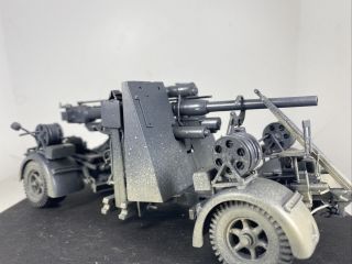 Vintage Tamiya 1/35 Ww2 German 88mm Flak Gun 36/37 Weathered Paint