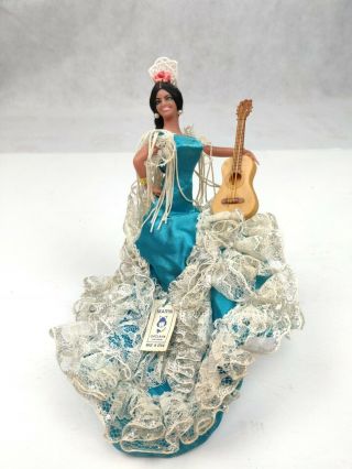 Vintage Antique Marin Chiclana 6” Doll Spanish Flamenco Dancer Doll Collectible