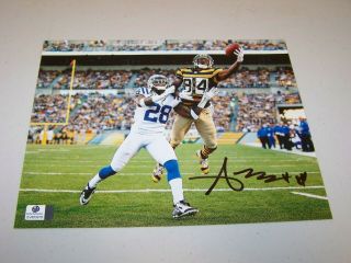 Antonio Brown Autographed 8 X 10 Photo Ga Pittsburgh Steelers
