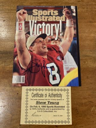 Steve Young Signed Sports Illustrated