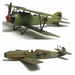 Two Vintage Ww2 / Wwii / World War Ii German Two Aeroplanes