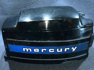 Mercury 9.  8hp 110 Vintage Top Cowl Assembly Engine Cover Hood Factory Decals