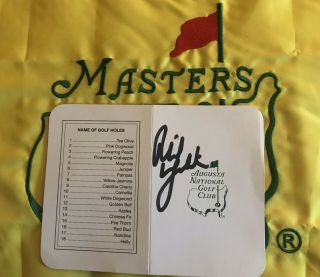 Phil Mickelson Signed Masters Scorecard 2004,  2006,  2010 Masters Champion