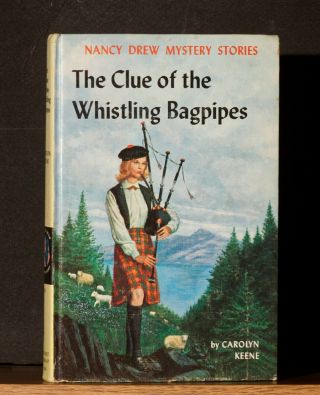 Vintage Nancy Drew - Clue Of The Whistling Bagpipes With Tri - Fold Insert