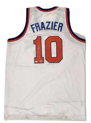 Walt Frazier Autographed Basketball Jersey Gtsm