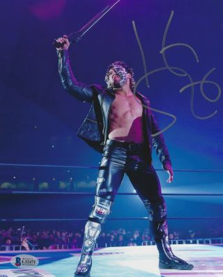 Kenny Omega Signed 8x10 Photo Bas Japan Pro Wrestling Bullet Club Auto A