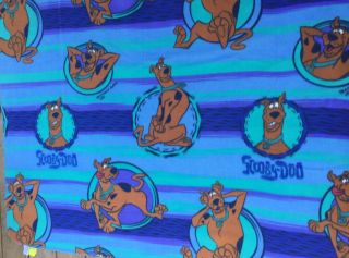 Vtg 2005 Euc Scooby - Doo Fleece Blanket Throw Approx.  57”x43” Crib Toddler Throw