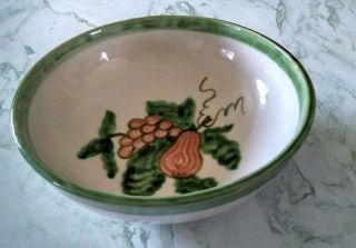 Vintage John B Taylor " Harvest " Salad / Pasta Serving Bowl 11 " Fruit Design Sign