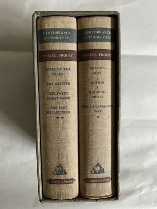 Remembrance Of Things Past Marcel Proust 2 Volume Set 1932/1934 Hardcover