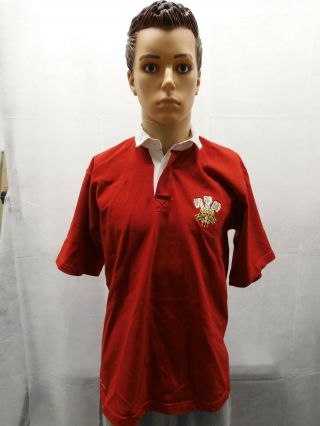 Vintage Wales Rugby Jersey Kit Mallot Shirt M Tgear Heavy Cotton