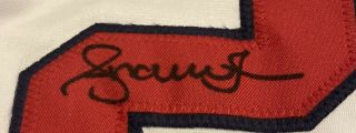 ANDRUW JONES autographed signed jersey MLB Atlanta Braves PSA SIGNED IN PRESENCE 2
