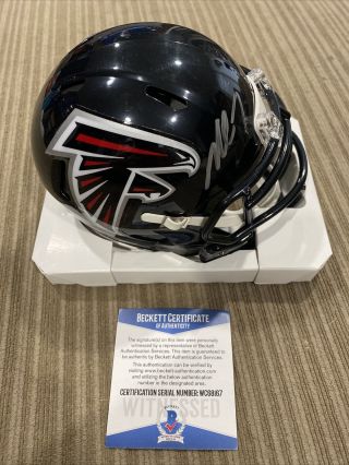 Michael Vick Autographed Signed Atlanta Falcons Mini Helmet W/ Beckett
