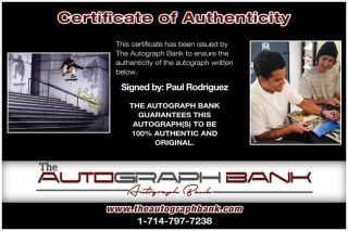 Paul Rodriguez authentic signed skateboarding 8x10 photo |Cert Autographed A0176 2