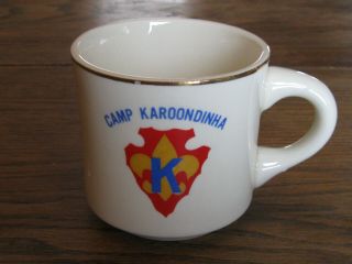 Vintage Boy Scouts Camp Karoondinha Coffee Cup Weikert,  Pa.  Union County