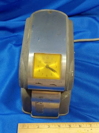 Antique - Vtg Simplex Time Recorder Keeper Punch Clock Job Work Heavy Hc2gd