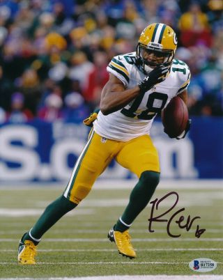 Randall Cobb Green Bay Packers Signed Auto Autographed 8x10 Photo Bas Beckett