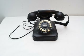 Pottery Barn Pb Grand Phone Telephone Black Desk Old Fashion Vintage Retro Style