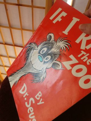 If I Ran The Zoo,  Pre - owned,  in,  soft cover,  1977 Dr Seuss Book 2