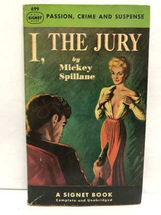 Mickey Spillane I The Jury Signet 699 Pb Gga First Printing December 1951