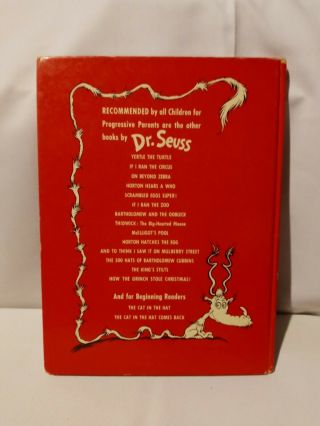 If I Ran The Zoo Dr.  Seuss 1950 Early Printing 2