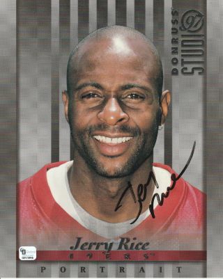 Jerry Rice Signed Auto 