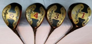 Walter Hagen Vintage Haig Ultra Laminated 1,  3,  4,  5 Woods Model 66430 Golf Clubs