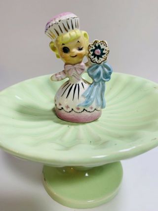 Vintage Enesco Pink Sweet Shoppe Cupcake Girl Salt Shaker -