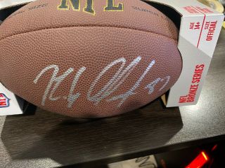 Nfl Wilson Football Signed By Rob Gronkowski With Ga