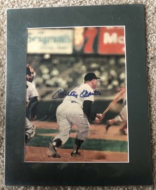 Mickey Mantle York Yankees Hof Matted 8x10 Signed Photo Vintage Sports