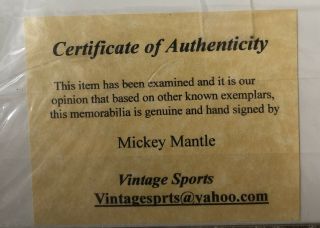 Mickey Mantle York Yankees HOF Matted 8x10 Signed Photo Vintage Sports 3