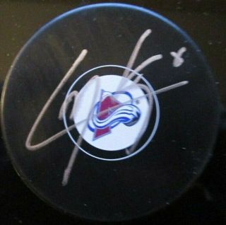 Cale Makar Signed Colorado Avalanche Hockey Puck W/