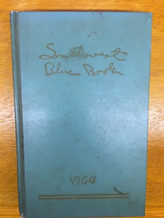 Vintage 1964 Southwest Blue Book Southern California Society Registry Hc Rare