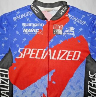 Mens Vintage Aussie Specialized Cycling Jersey Size Xl
