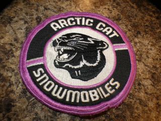 Arctic Cat Snowmobiles - Rare Vintage Embroidered Sew - On 6” Purple/black Patch