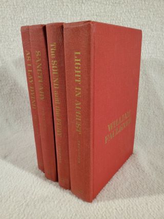William Faulkner Vintage 1950s Set Of 4 Hb The Sound And The Fury Random House