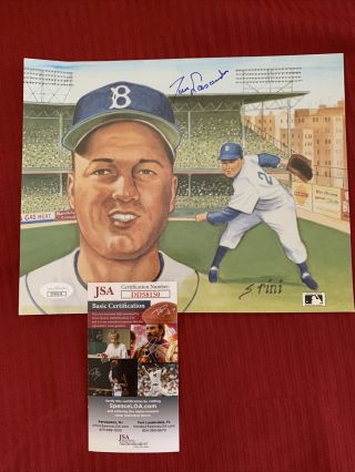 Tommy Lasorda Brooklyn/la Dodgers Signed Autographed 8x10 Photo Jsa