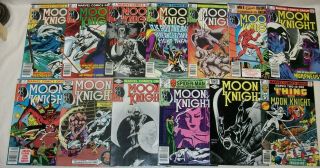 12 Vintage 1981 - 82 " Moon Knight " & 52 The Thing 