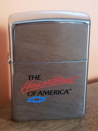 Vintage 1997 Heartbeat of America Chevrolet Chevy Automobile Zippo Lighter 2