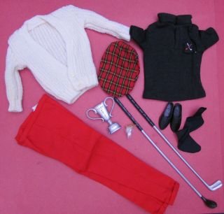Vintage Remco Dr.  John Littlechap Doll Golf Outfit 1413