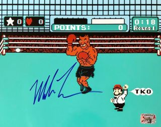 Mike Tyson Signed 8x10 Photo Tyson Exclusive Hologram Punch Out