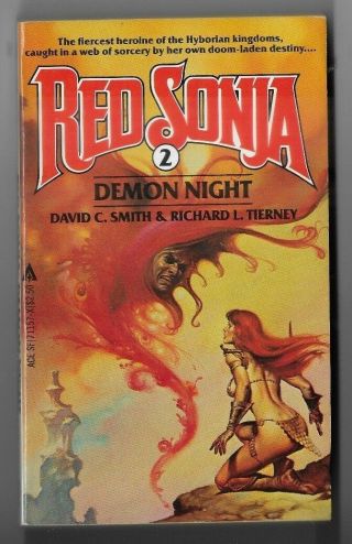 Red Sonja 2 Demon Night By David C.  Smith And Richard L.  Tierney