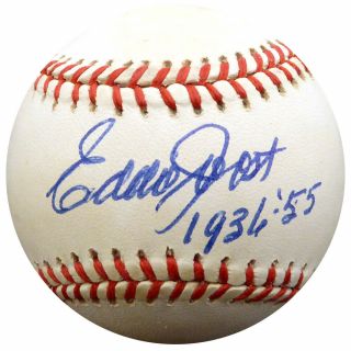 Eddie Joost Autographed Al Baseball Reds,  Boston Braves " 1936 - 55 " Beckett F29218