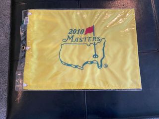 2010 Masters Pin Flag Phil Mickelson - Still In Plastic = Never Opened
